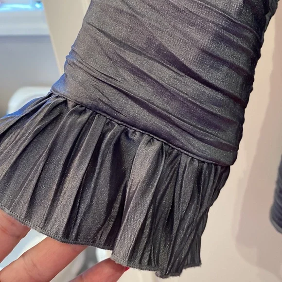 Grey ruffled jacket - Picture 5 of 5